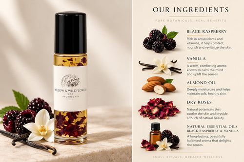 Black Raspberry + Vanilla Body oil Roll on