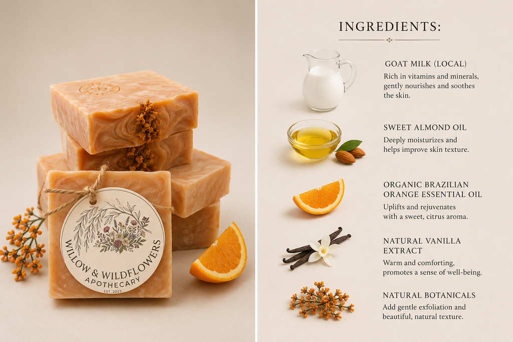 Brazilian Orange + Vanilla Bar Soap