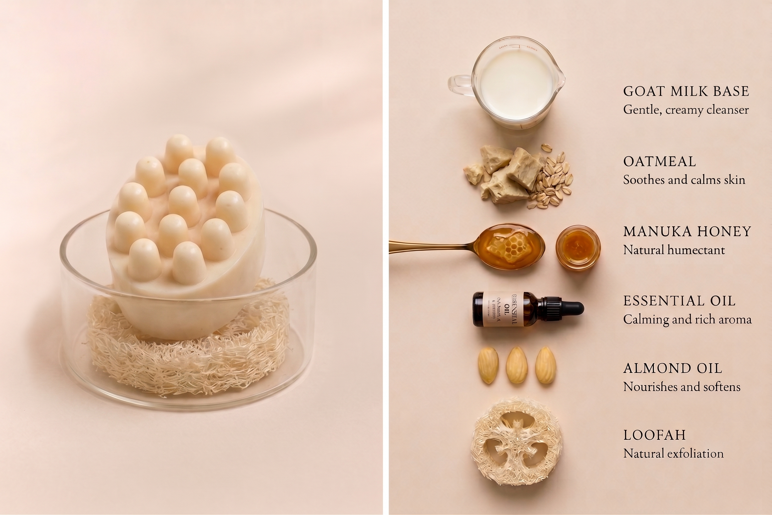 Honey & Oatmeal Loofah Soap