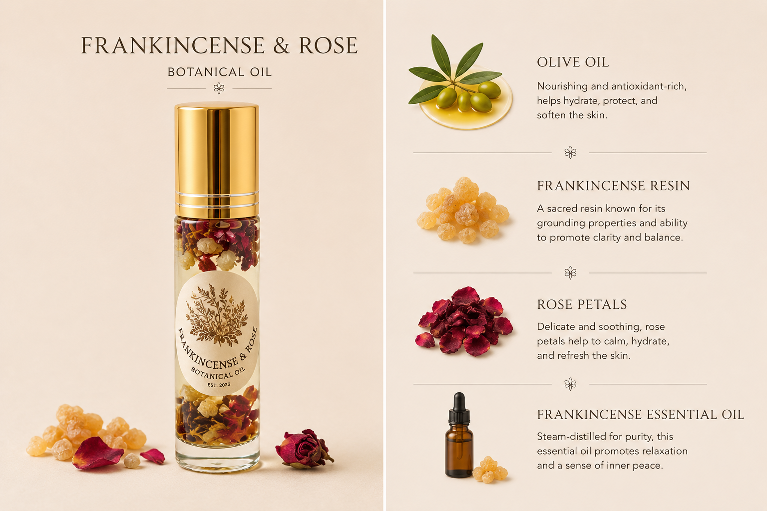 Frankincense and Rose Oil