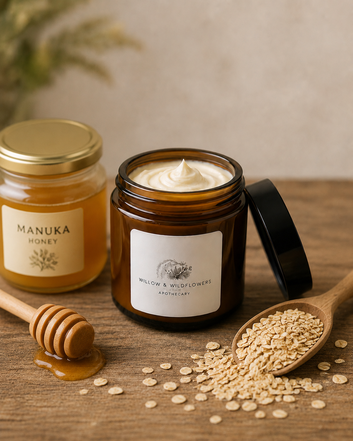 Oatmeal + Manuka Honey Whipped Body Butter
