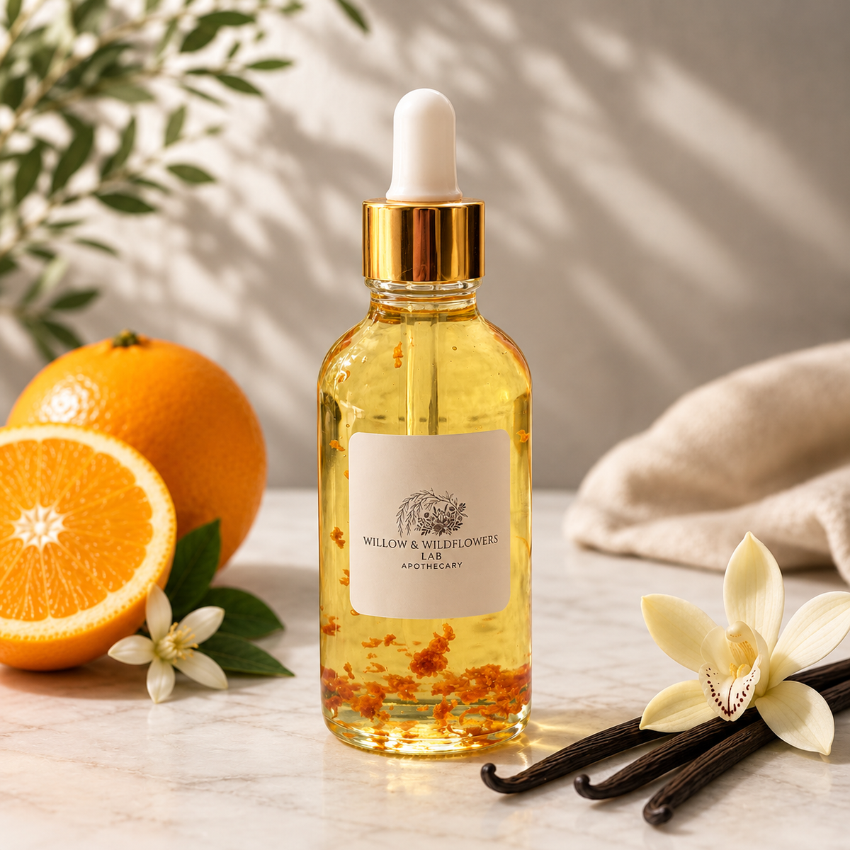 Orange + Vanilla Body Oil ( Large)