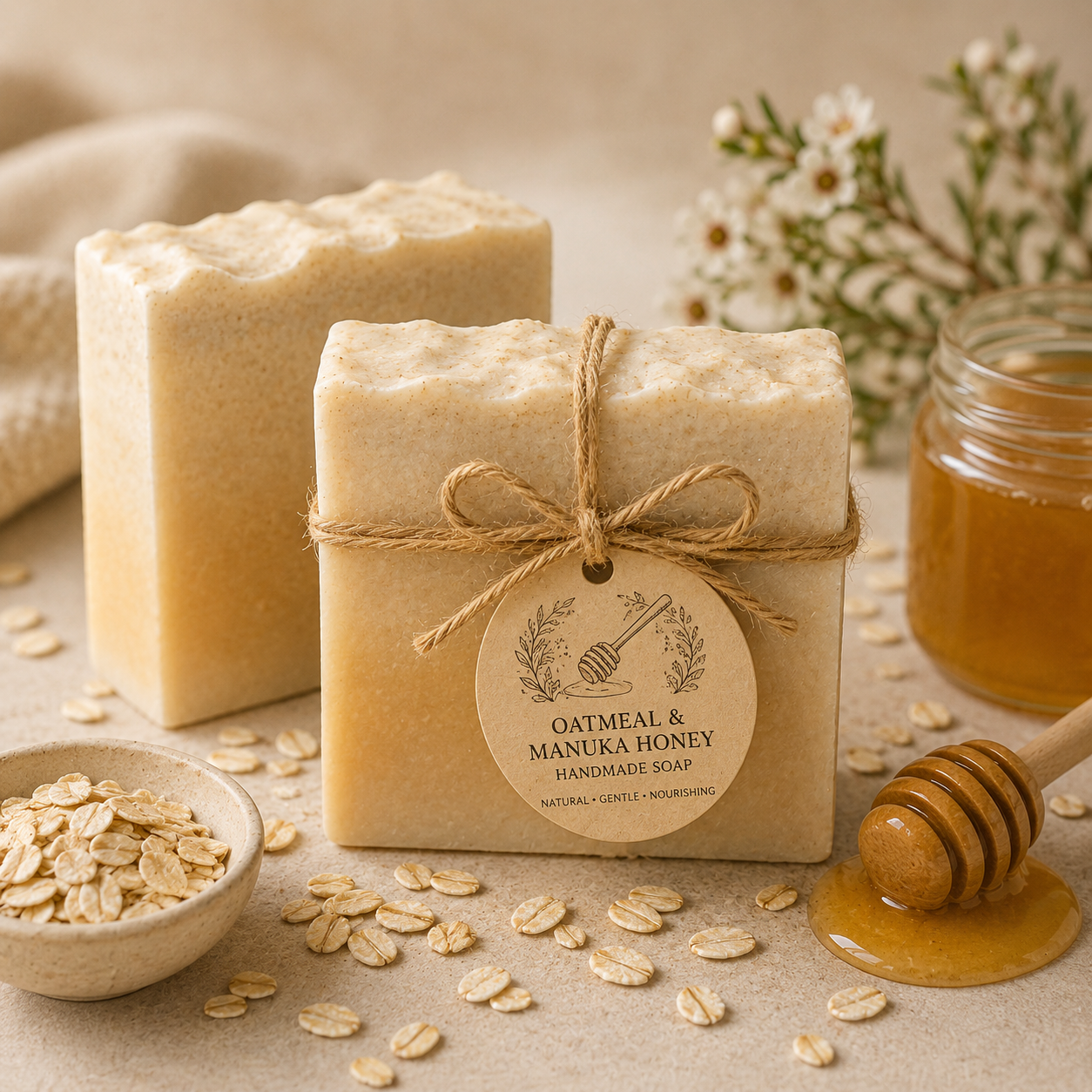 Manuka Honey + Oatmeal Soap Bar