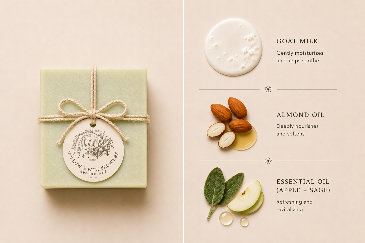 Apple + Sage Soap Bar